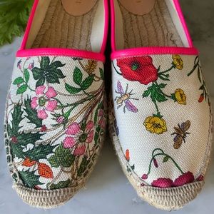 EUC Gucci Pilar Floral Espadrille Mule